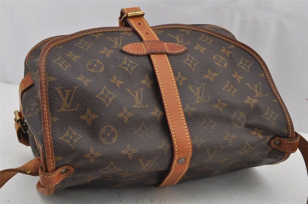 Authentic Louis Vuitton Monogram Saumur 30 Shoulder Cross Bag M42256 LV 9873J