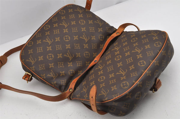 Authentic Louis Vuitton Monogram Saumur 30 Shoulder Cross Bag M42256 LV 9873J