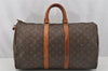 Authentic Louis Vuitton Monogram Keepall 45 Travel Boston Bag Old Model LV 9874I