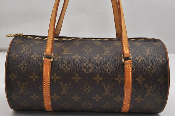 Authentic Louis Vuitton Monogram Papillon 30 Hand Bag M51385 LV 9874J