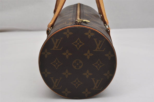 Authentic Louis Vuitton Monogram Papillon 30 Hand Bag M51385 LV 9874J