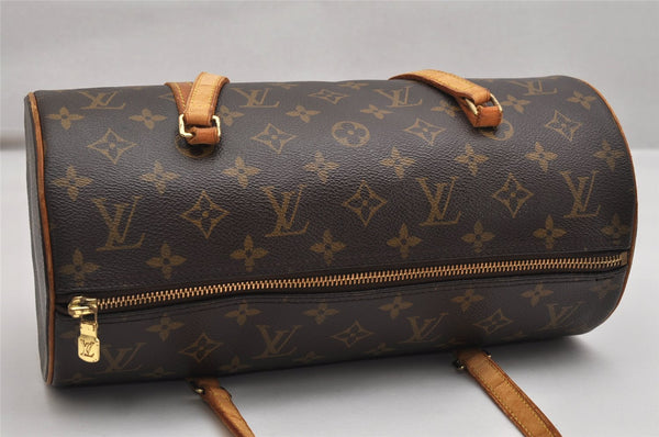 Authentic Louis Vuitton Monogram Papillon 30 Hand Bag M51385 LV 9874J