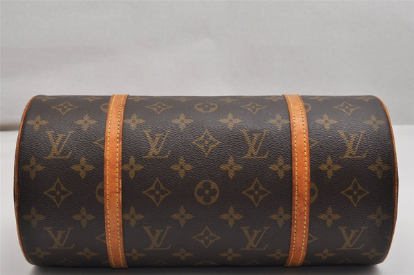 Authentic Louis Vuitton Monogram Papillon 30 Hand Bag M51385 LV 9874J