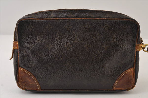 Authentic Louis Vuitton Monogram Marly Dragonne GM M51825 Clutch Bag Junk 9876I