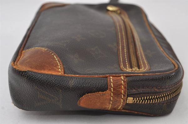 Authentic Louis Vuitton Monogram Marly Dragonne GM M51825 Clutch Bag Junk 9876I