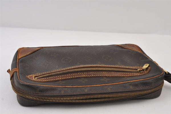 Authentic Louis Vuitton Monogram Marly Dragonne GM M51825 Clutch Bag Junk 9876I