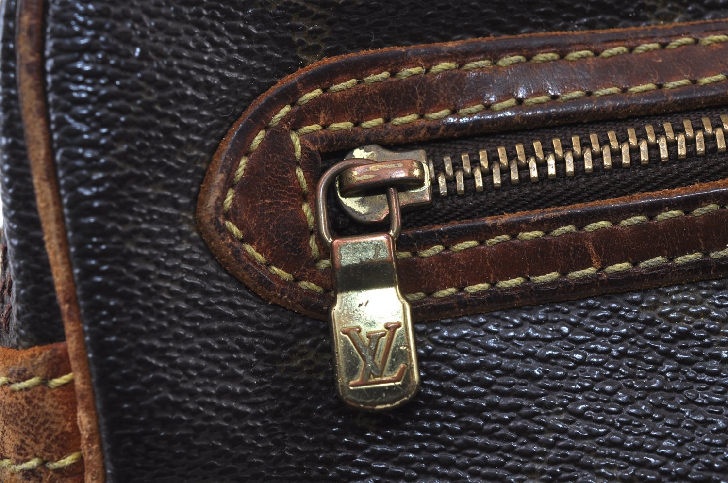 Authentic Louis Vuitton Monogram Marly Dragonne GM M51825 Clutch Bag Junk 9876I