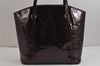 Authentic Louis Vuitton Vernis Avalon GM Shoulder Hand Bag M91566 Wine Red 9876J