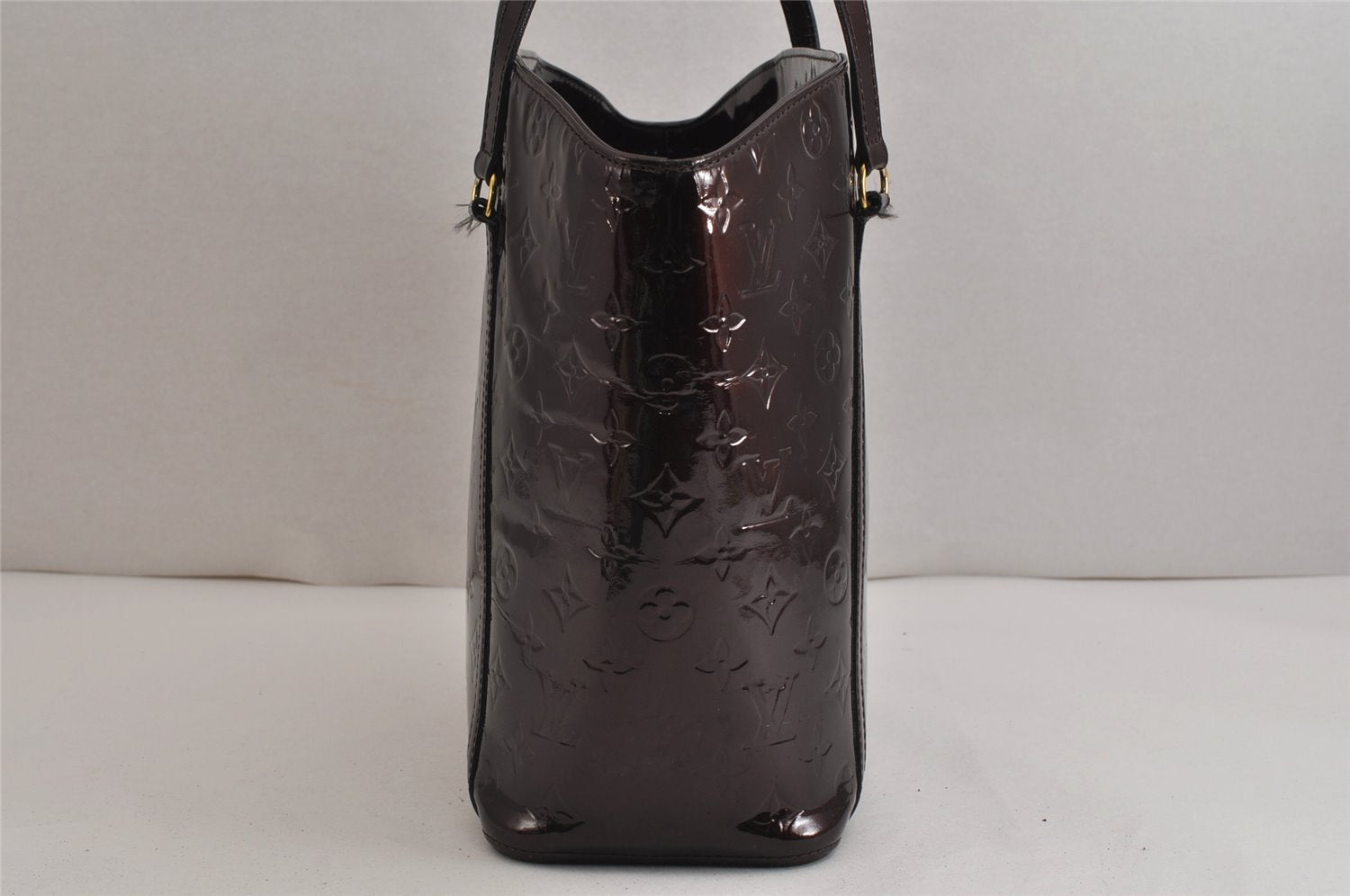 Authentic Louis Vuitton Vernis Avalon GM Shoulder Hand Bag M91566 Wine Red 9876J