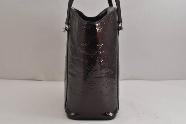 Authentic Louis Vuitton Vernis Avalon GM Shoulder Hand Bag M91566 Wine Red 9876J