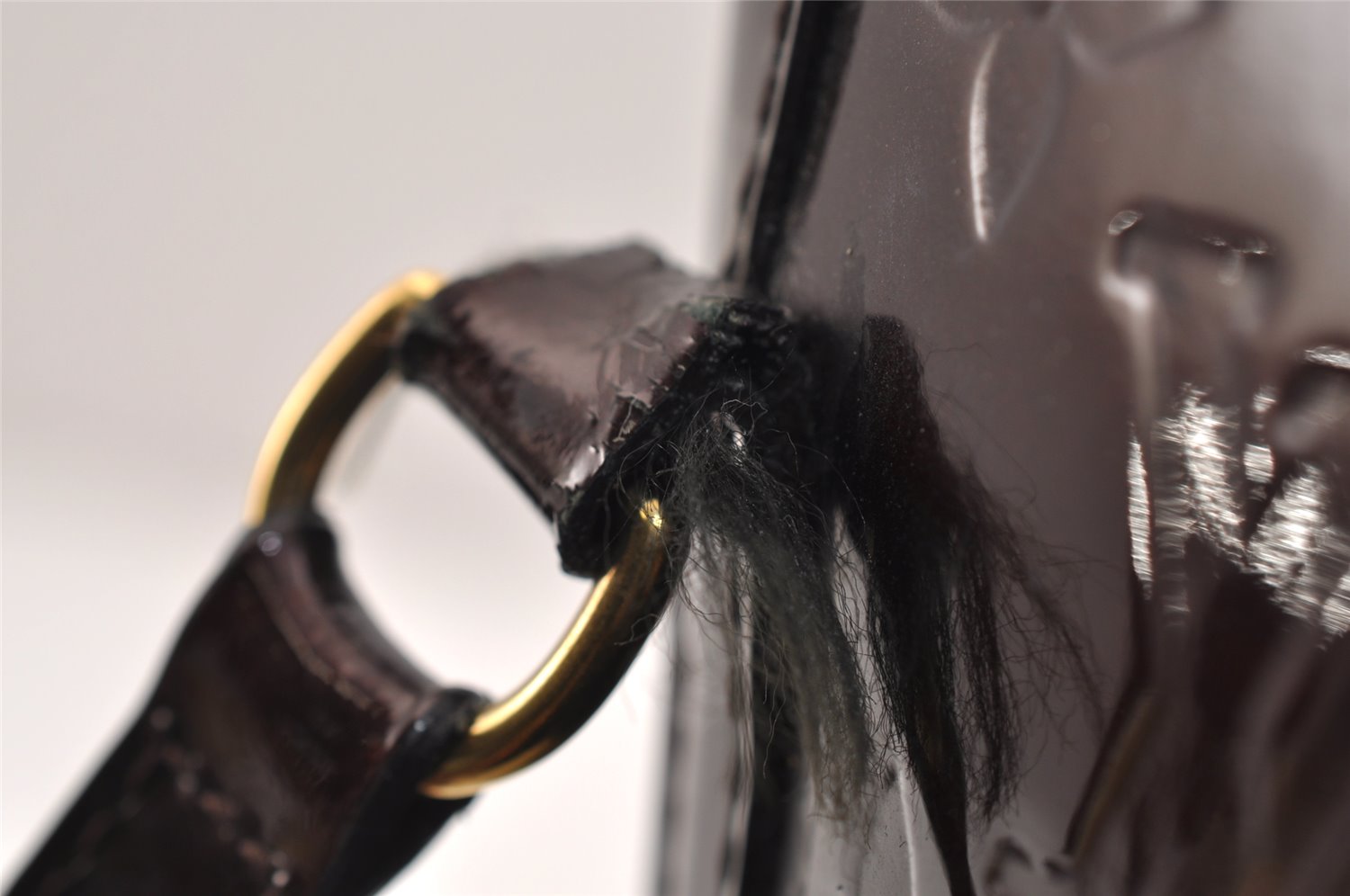 Authentic Louis Vuitton Vernis Avalon GM Shoulder Hand Bag M91566 Wine Red 9876J