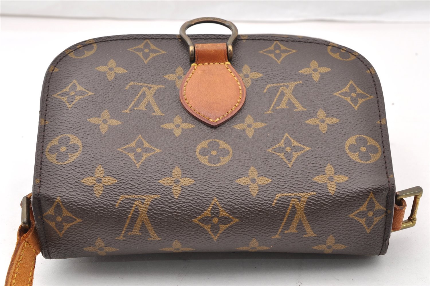 Auth Louis Vuitton Monogram Saint Cloud MM M51243 Shoulder Cross Bag Junk 9877I