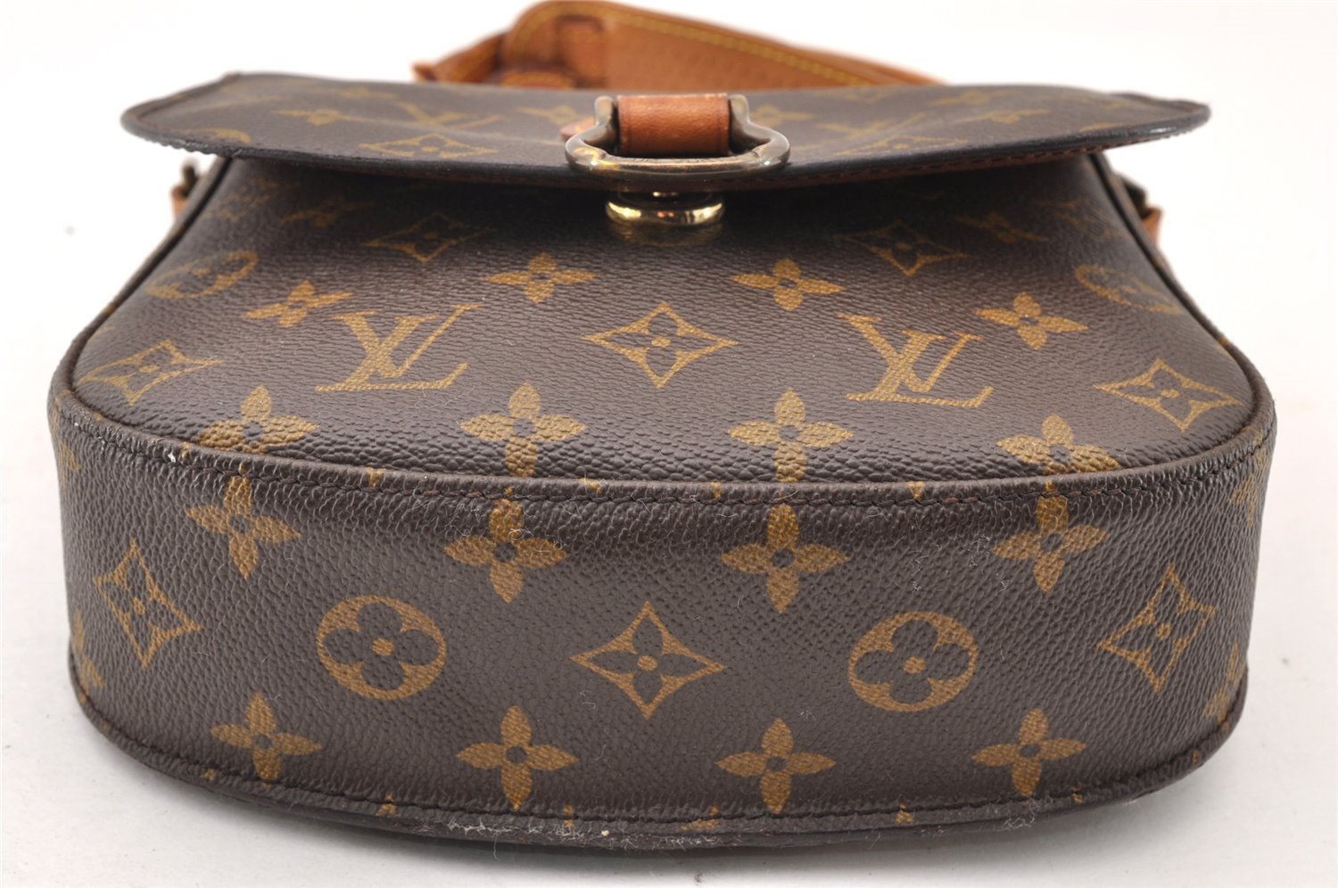 Auth Louis Vuitton Monogram Saint Cloud MM M51243 Shoulder Cross Bag Junk 9877I