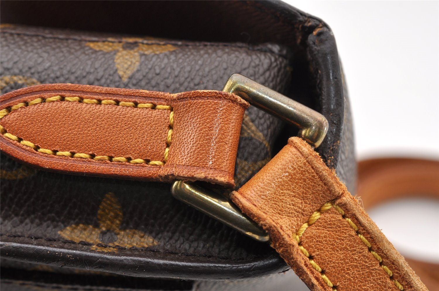 Auth Louis Vuitton Monogram Saint Cloud MM M51243 Shoulder Cross Bag Junk 9877I