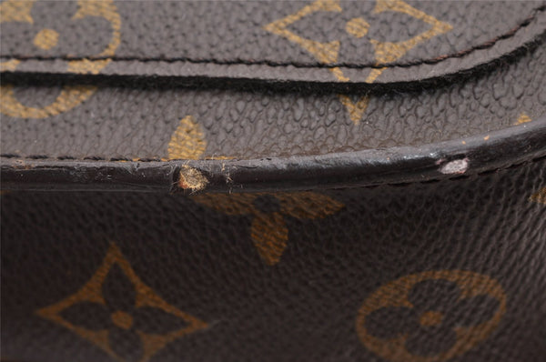 Auth Louis Vuitton Monogram Saint Cloud MM M51243 Shoulder Cross Bag Junk 9877I