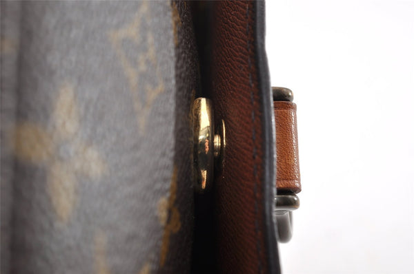 Auth Louis Vuitton Monogram Saint Cloud MM M51243 Shoulder Cross Bag Junk 9877I