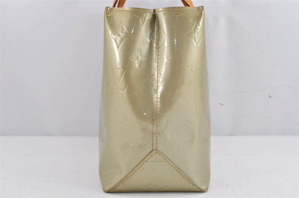 Authentic Louis Vuitton Vernis Reade PM Hand Bag Light Green M91145 LV 9878J