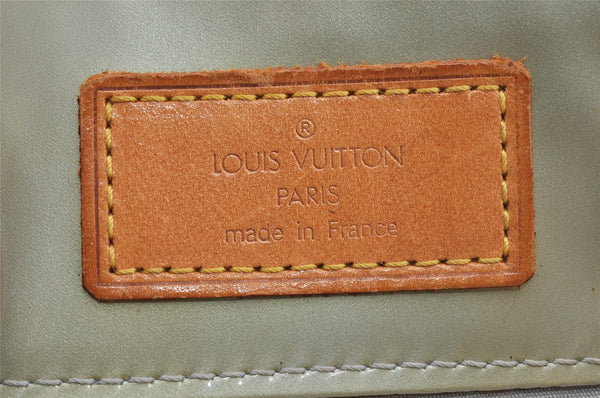 Authentic Louis Vuitton Vernis Reade PM Hand Bag Light Green M91145 LV 9878J