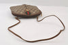 Authentic GUCCI Web Sherry Line Shoulder Cross Bag GG PVC Leather Brown 9879I