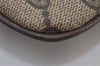 Authentic GUCCI Web Sherry Line Shoulder Cross Bag GG PVC Leather Brown 9879I
