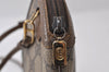 Authentic GUCCI Web Sherry Line Shoulder Cross Bag GG PVC Leather Brown 9879I