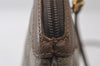 Authentic GUCCI Web Sherry Line Shoulder Cross Bag GG PVC Leather Brown 9879I