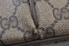 Authentic GUCCI Web Sherry Line Shoulder Cross Bag GG PVC Leather Brown 9879I