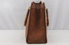Authentic GUCCI Vintage Bamboo Shoulder Hand Bag Suede Leather Brown 9880I
