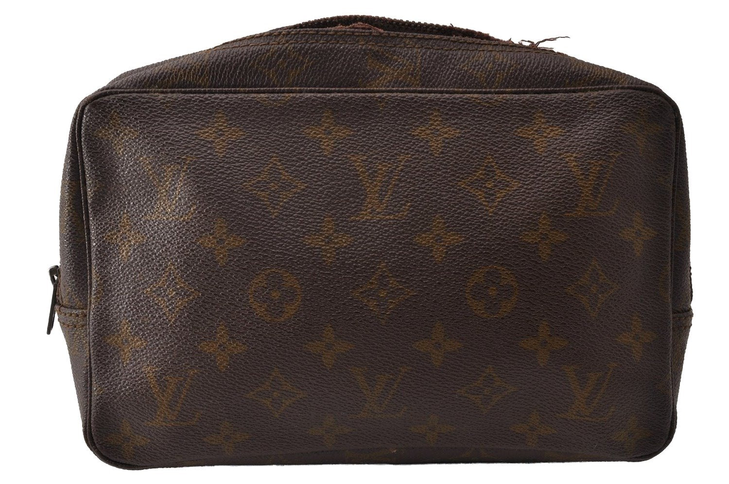 Auth Louis Vuitton Monogram Trousse Toilette 23 Clutch Bag Old Model Junk 9881I