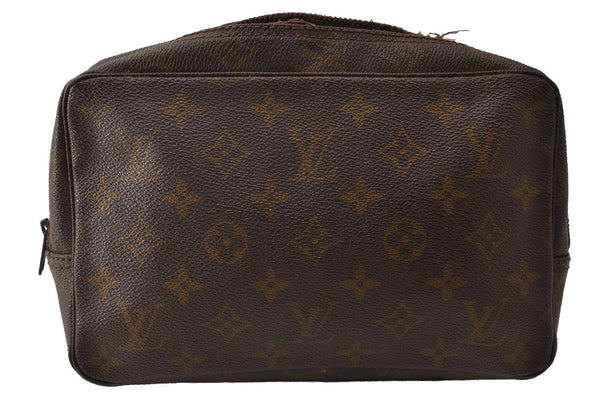Auth Louis Vuitton Monogram Trousse Toilette 23 Clutch Bag Old Model Junk 9881I