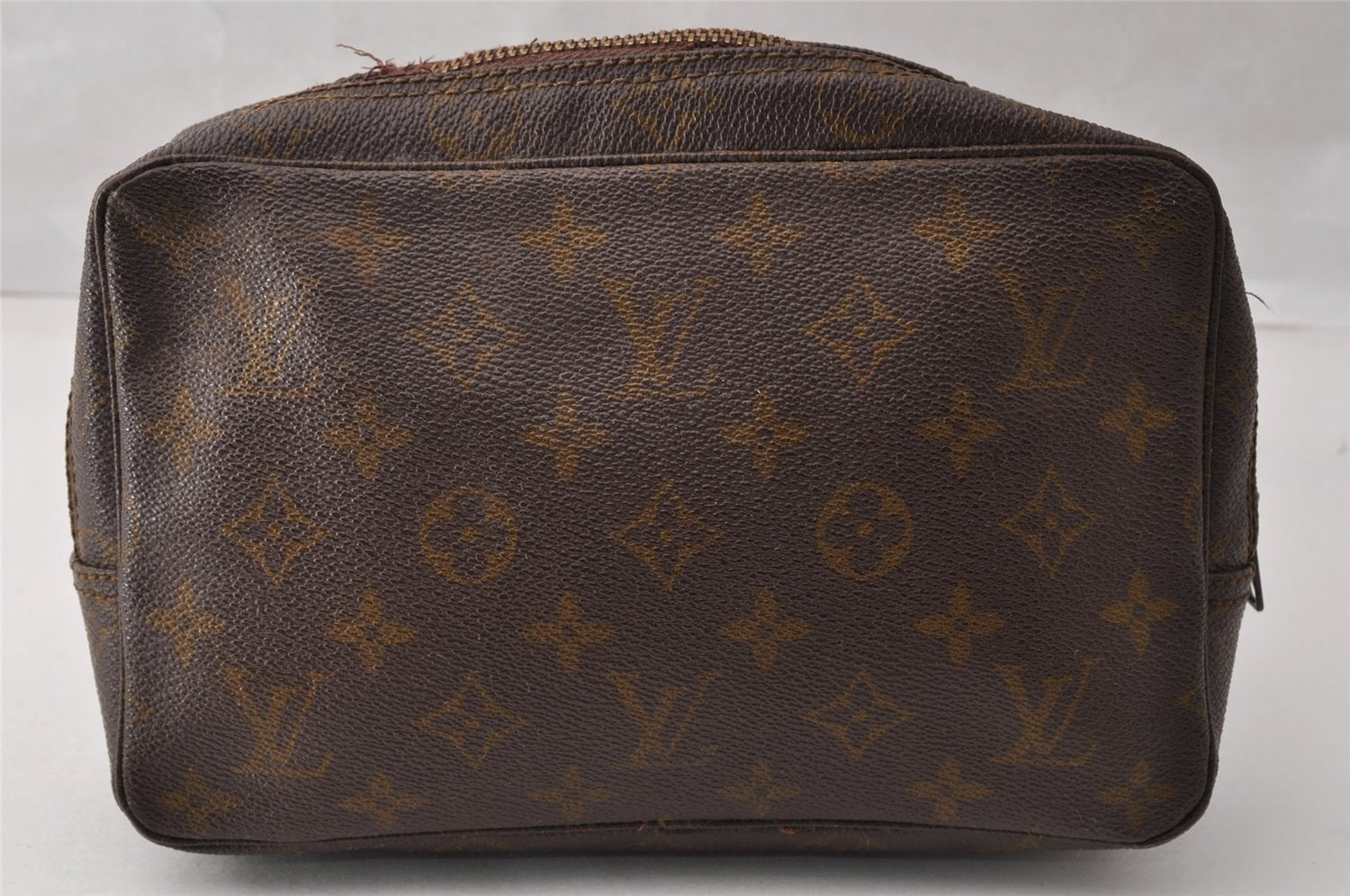 Auth Louis Vuitton Monogram Trousse Toilette 23 Clutch Bag Old Model Junk 9881I
