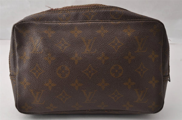 Auth Louis Vuitton Monogram Trousse Toilette 23 Clutch Bag Old Model Junk 9881I