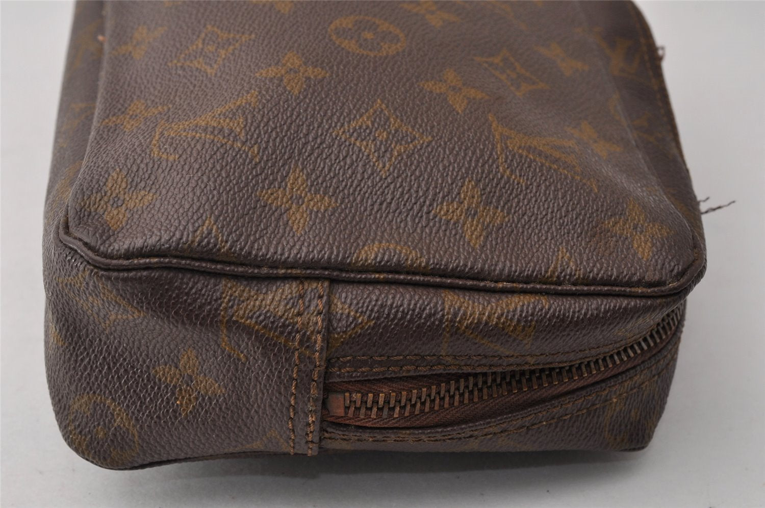 Auth Louis Vuitton Monogram Trousse Toilette 23 Clutch Bag Old Model Junk 9881I