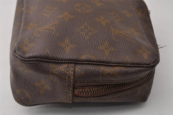 Auth Louis Vuitton Monogram Trousse Toilette 23 Clutch Bag Old Model Junk 9881I