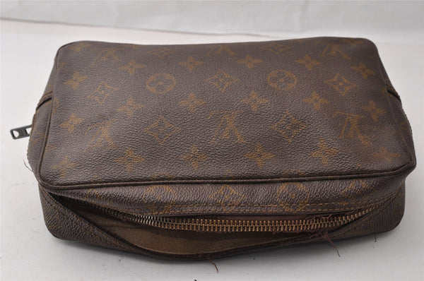 Auth Louis Vuitton Monogram Trousse Toilette 23 Clutch Bag Old Model Junk 9881I