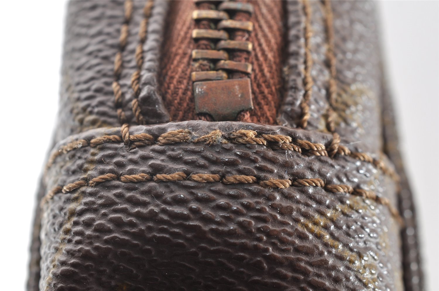 Auth Louis Vuitton Monogram Trousse Toilette 23 Clutch Bag Old Model Junk 9881I