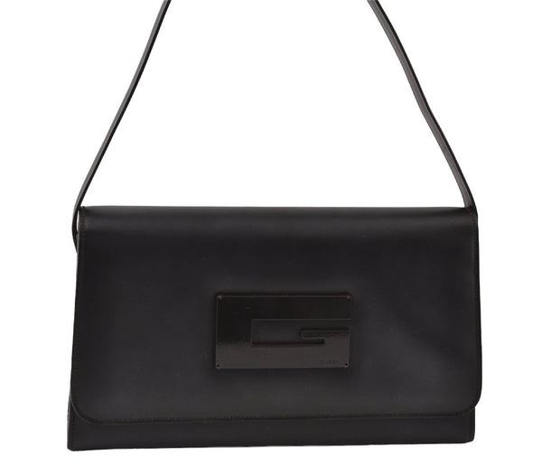 Authentic GUCCI Vintage Shoulder Hand Bag Purse Leather 0013063 Brown 9882I