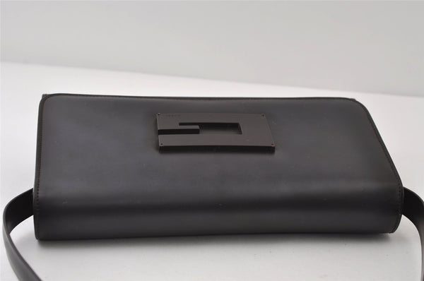 Authentic GUCCI Vintage Shoulder Hand Bag Purse Leather 0013063 Brown 9882I