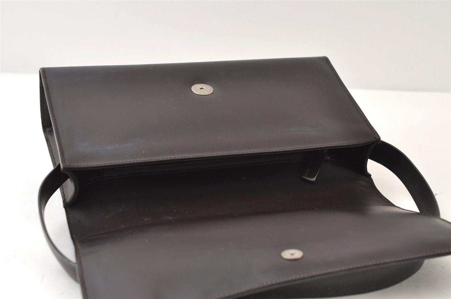 Authentic GUCCI Vintage Shoulder Hand Bag Purse Leather 0013063 Brown 9882I