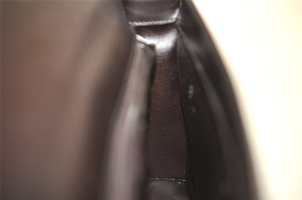 Authentic GUCCI Vintage Shoulder Hand Bag Purse Leather 0013063 Brown 9882I