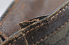 Authentic GUCCI Web Sherry Line Clutch Hand Bag Purse GG PVC Leather Brown 9883I