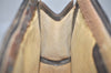 Authentic GUCCI Web Sherry Line Clutch Hand Bag Purse GG PVC Leather Brown 9883I