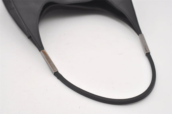 Authentic GUCCI Vintage Shoulder Hand Bag Purse Leather 0013708 Black 9884I