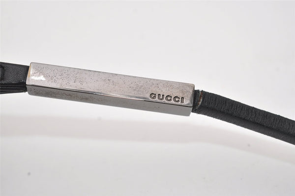 Authentic GUCCI Vintage Shoulder Hand Bag Purse Leather 0013708 Black 9884I