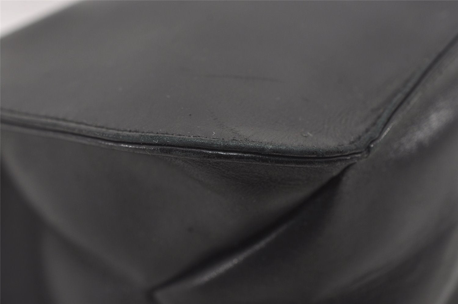 Authentic GUCCI Vintage Shoulder Hand Bag Purse Leather 0013708 Black 9884I