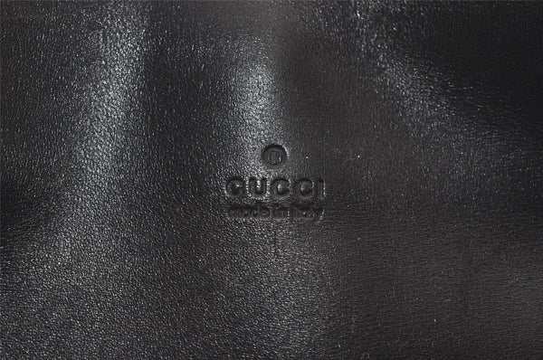 Authentic GUCCI Vintage Shoulder Hand Bag Purse Leather 0013708 Black 9884I