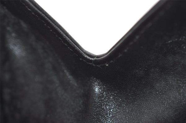 Authentic GUCCI Vintage Shoulder Hand Bag Purse Leather 0013708 Black 9884I