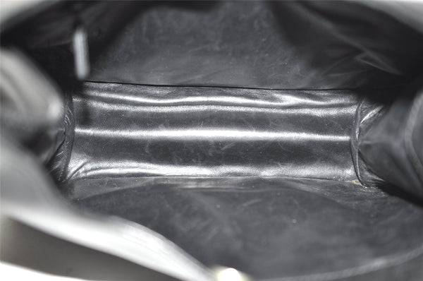 Authentic GUCCI Vintage Shoulder Hand Bag Purse Leather 0013708 Black 9884I