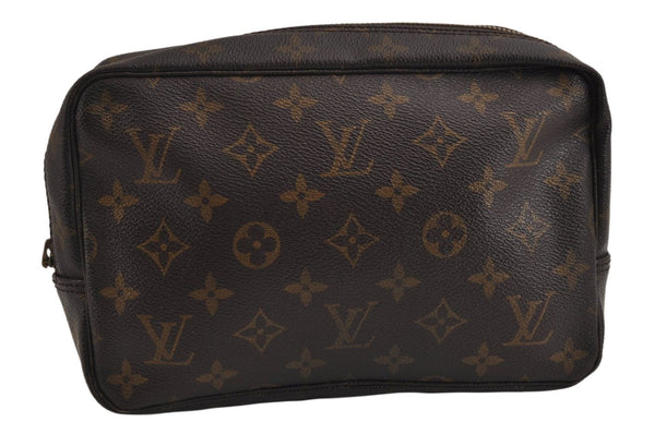 Auth Louis Vuitton Monogram Trousse Toilette 23 Clutch Bag M47524 LV Junk 9884J