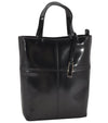Authentic GUCCI Vintage 2Way Tote Hand Bag Purse Leather Black 9885I